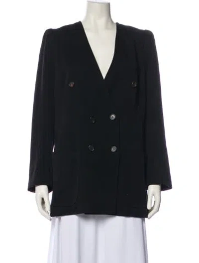 Pre-owned Chloé Virgin Wool Evening Jacket In Black