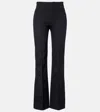 Chloé Virgin Wool Gabardine Flared Pants In Blue