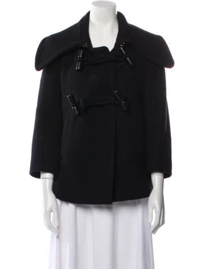 Pre-owned Chloé Virgin Wool Jacket In Black