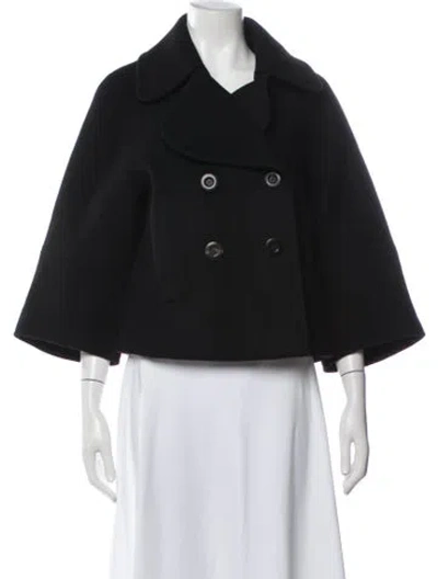 Pre-owned Chloé Virgin Wool Jacket In Black