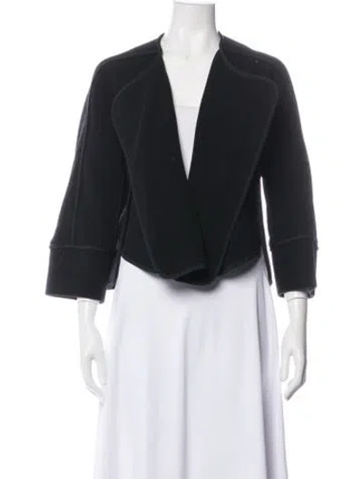Pre-owned Chloé Virgin Wool Jacket In Black