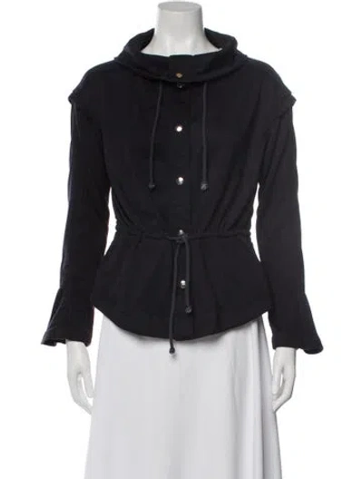 Pre-owned Chloé Virgin Wool Jacket In Blue