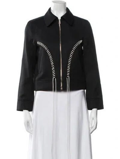 Pre-owned Chloé Virgin Wool Jacket In Blue