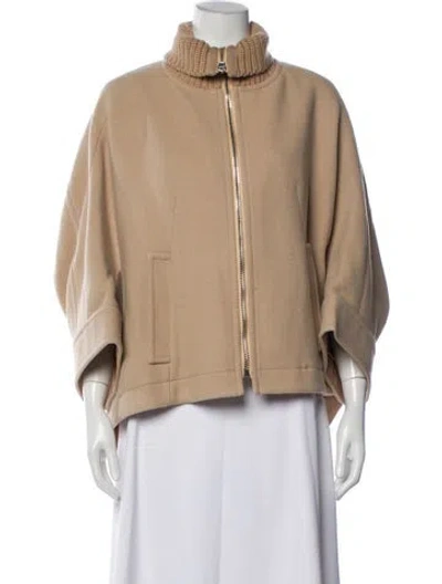 Pre-owned Chloé Virgin Wool Jacket In Brown