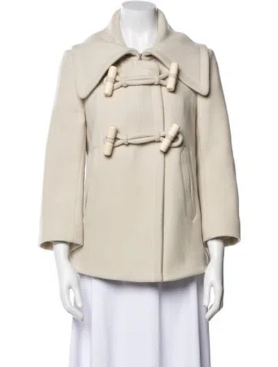 Pre-owned Chloé Virgin Wool Jacket In Neutral