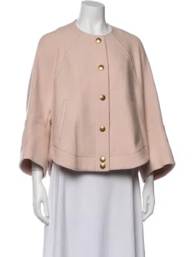 Pre-owned Chloé Virgin Wool Jacket In Pink