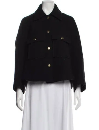 Pre-owned Chloé Virgin Wool Jacket In Purple