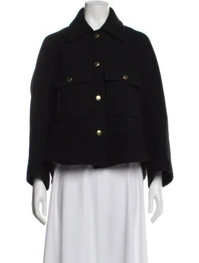 Pre-owned Chloé Virgin Wool Jacket In Purple