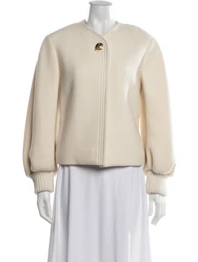 Pre-owned Chloé Virgin Wool Jacket W/ Tags In Neutral