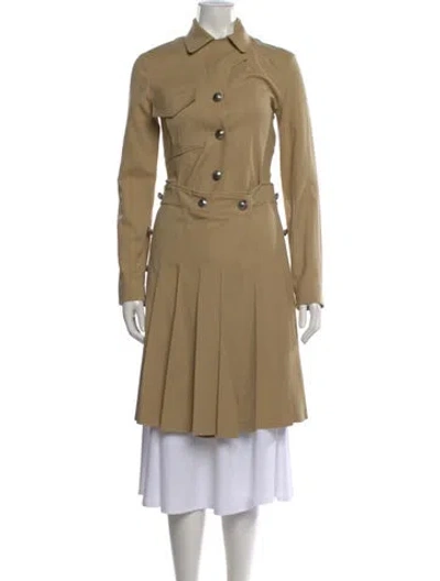 Pre-owned Chloé Virgin Wool Midi Length Dress In Neutral