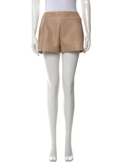 Pre-owned Chloé Virgin Wool Mini Shorts In Neutral
