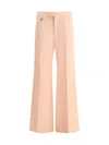 Chloé Wool Wide-leg Pants D-ring Detail