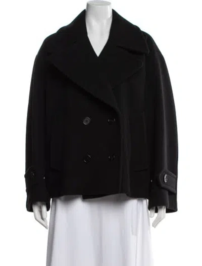 Pre-owned Chloé Virgin Wool Peacoat W/ Tags In Black