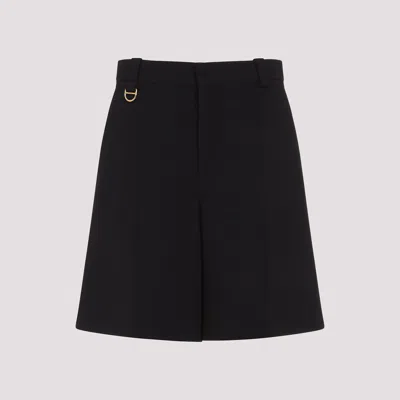 Chloé Classic Wool Shorts In Black