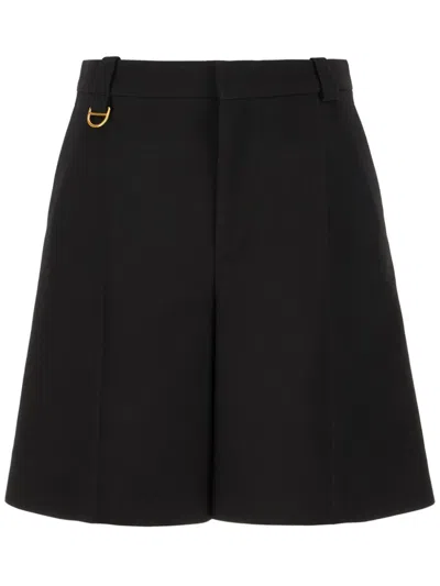 Chloé Classic Wool Shorts In Black