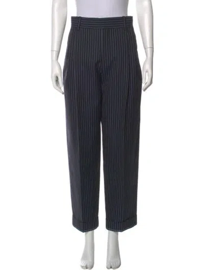 Pre-owned Chloé Virgin Wool Skinny Leg Pants W/ Tags In Blue