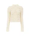 Chloé Virgin-wool Sweater In White