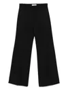 Chloé Virgin Wool Trousers In 黑色