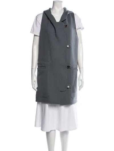 Pre-owned Chloé Virgin Wool Vest In Gray