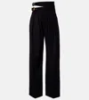 Chloé Virgin Wool Wide-leg Pants In Black