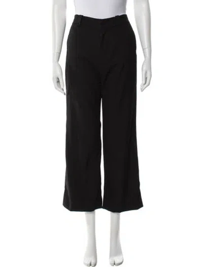 Pre-owned Chloé Virgin Wool Wide Leg Pants In Gray