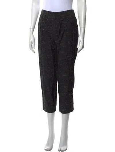 Pre-owned Chloé Virgin Wool Wide Leg Pants In Gray