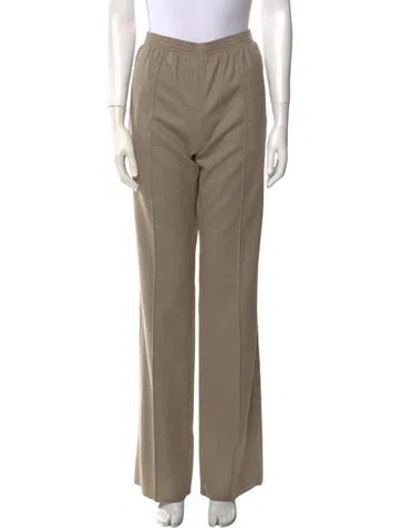 Pre-owned Chloé Virgin Wool Wide Leg Pants W/ Tags In Neutral