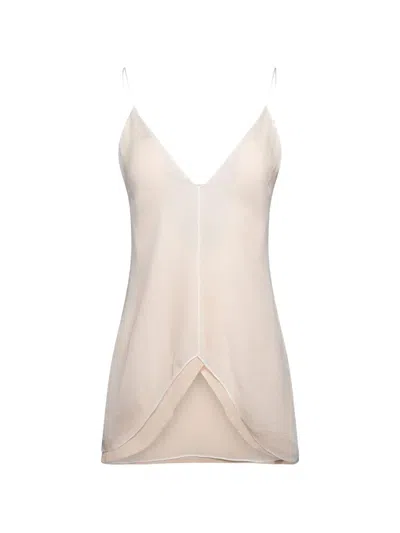Chloé V-neck Camisole Top In Brown