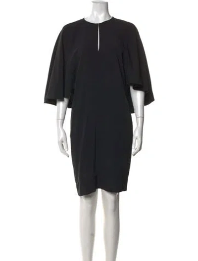 Pre-owned Chloé V-neck Knee-length Dress In Black