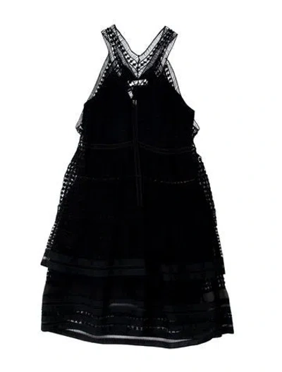 Pre-owned Chloé V-neck Mini Dress In Blue