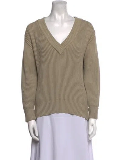 Pre-owned Chloé V-neck Sweater In Neutral