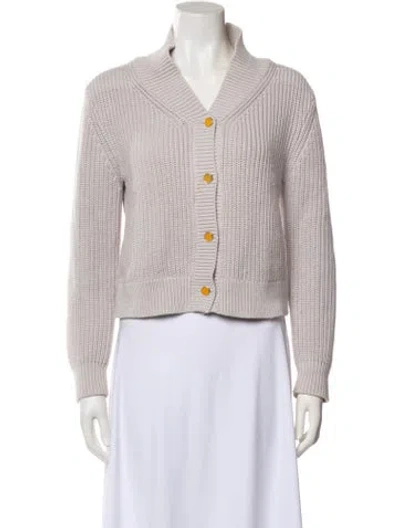 Pre-owned Chloé V-neck Sweater In White