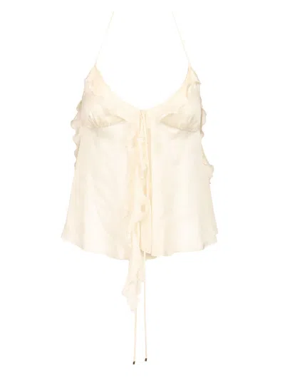 Chloé Voile Tank Top In White