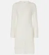 Chloé Waffle-knit Cotton Sweater Dress In White