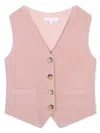 Chloé Waistcoat Buttoned Jacket In Pink