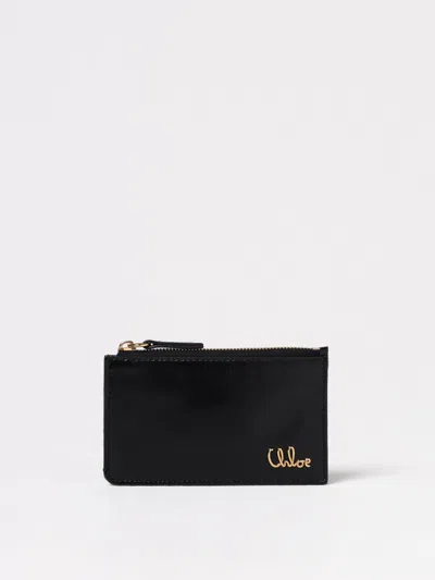 CHLOÉ WALLET CHLOÉ WOMAN COLOR BLACK,G50721002