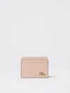 Chloé Card Holder Iconic In Pink