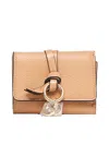 Chloé Small Alphabet Tri-fold Wallet In Light Tan