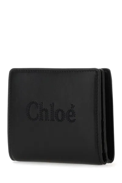 Chloé Chloe Wallets In Black