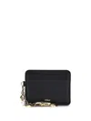 Chloé Women Charms Card Holder In Black