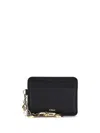 Chloé Women Charms Card Holder In Black