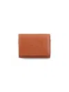 Chloé Sense Mini Tri-fold Wallet In Tan Soft Leather In Brown