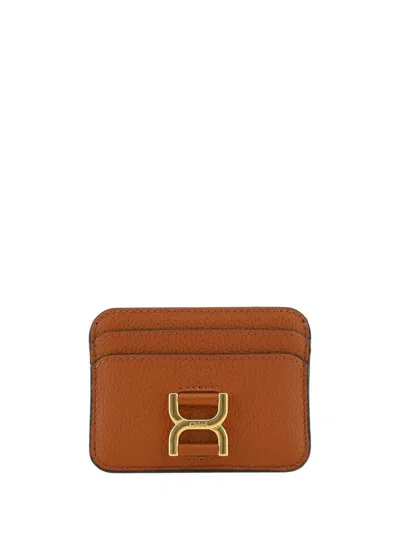 Chloé Chloe Tan Marcie Leather Card Holder