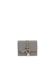 Chloé Alphabet Wallet In Cashmere Grey