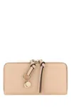Chloé Chloe Women Antiqued Pink Leather Wallet In Pink