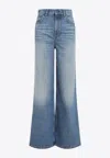 Chloé Washed Flared Jeans In Blue