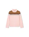 Chloé Roll-neck Knitted Jumper In Pink