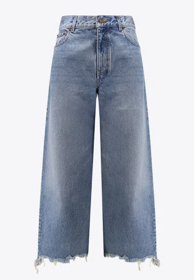 CHLOÉ WASHED WIDE-LEG JEANS