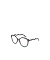 Chloé Wave-arm Round-frame Glasses In Gray