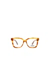 Chloé Wavy Arms Rectangle-frame Glasses In Brown